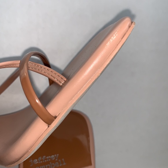 Jeffrey Campbell Nude Strappy Sandals Size 9 - Picture 11 of 15